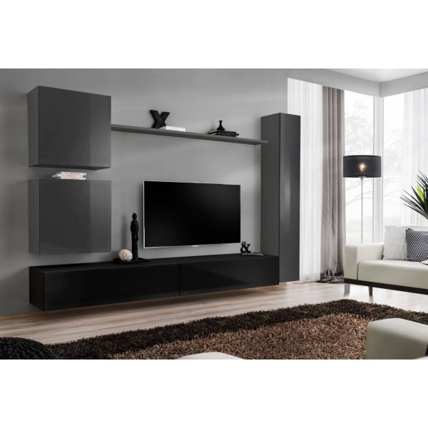 Living SWITCH 8 27 GZ SW 8 Genarom AM Grafit Lucios / Negru Lucios