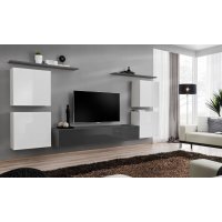 Living SWITCH 4 27 WG SW 4 Genarom AM Alb Lucios / Grafit Lucios