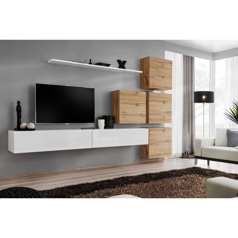 Living SWITCH 9 WWT SW 9 Genarom AM Alb Lucios / Stejar Wotan