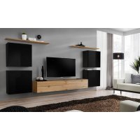 Living SWITCH 4 27 SWT SW 4 Genarom AM Negru Lucios / Stejar Wotan
