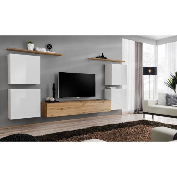 Living SWITCH 4 WWT SW 4 Genarom AM Alb Lucios / Stejar Wotan