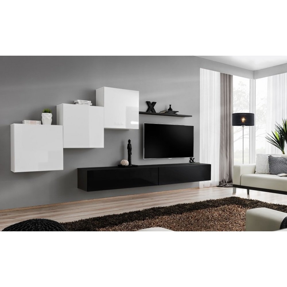 Living SWITCH 10 26 WS SW 10 Genarom AM Alb Lucios / Negru Lucios