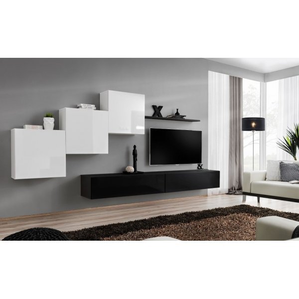 Living SWITCH 10 26 WS SW 10 Genarom AM Alb Lucios / Negru Lucios