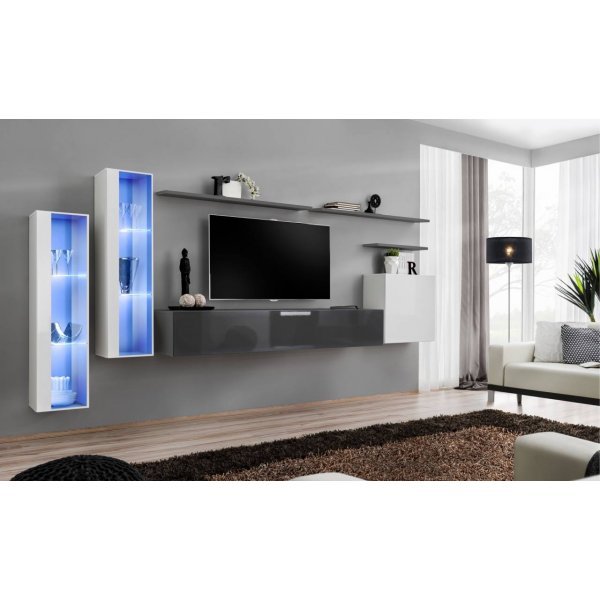 Living SWITCH 11 27 WG SW 11 Genarom AM Alb Lucios / Grafit Lucios