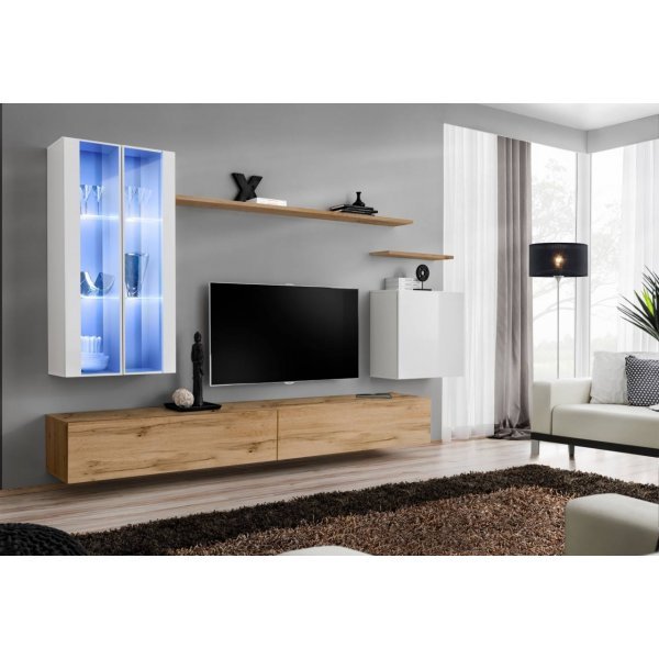 Living SWITCH 12 27 WG SW 12 Genarom AM Alb Lucios / Grafit Lucios