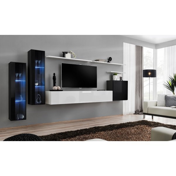 Living SWITCH 11 26 ZW SW 11 Genarom AM Negru Lucios / Alb Lucios