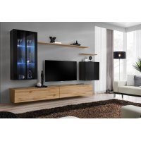 Living SWITCH 12 SWT SW 12 Genarom AM Negru Lucios / Stejar Wotan