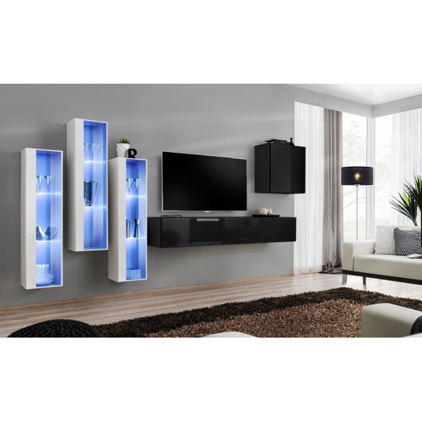 Living SWITCH 13 26 WS SW 13 Genarom AM Alb Lucios / Negru Lucios