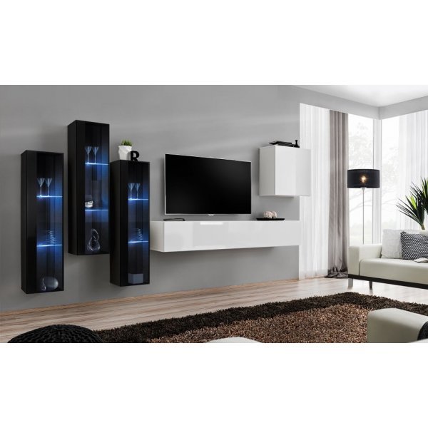 Living SWITCH 13 26 ZW SW 13 Genarom AM Negru Lucios / Alb Lucios