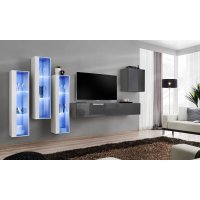 Living SWITCH 13 27 WG SW 13 Genarom AM Alb Lucios / Grafit Lucios