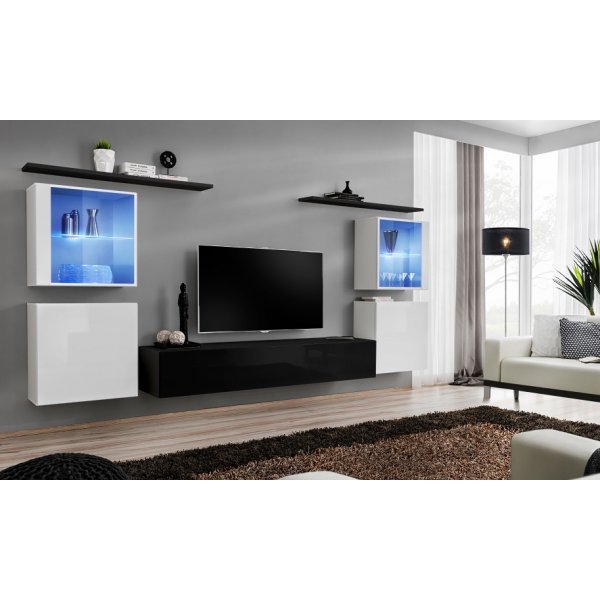 Living SWITCH 14 26 WS SW 14 Genarom AM Alb Lucios / Negru Lucios