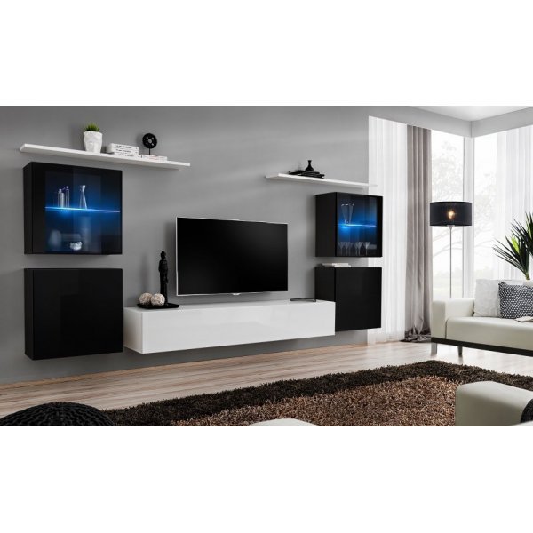 Living SWITCH 14 26 ZW SW 14 Genarom AM Negru Lucios / Alb Lucios