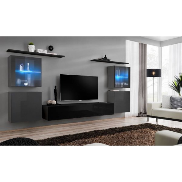 Living SWITCH 14 27 GZ SW 14 Genarom AM Grafit Lucios / Negru Lucios