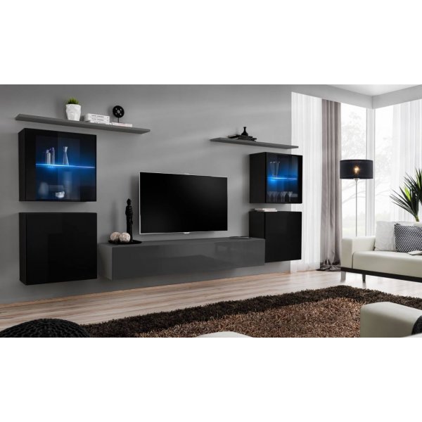 Living SWITCH 14 27 ZG SW 14 Genarom AM Negru Lucios / Grafit Lucios