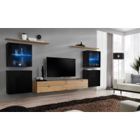Living SWITCH 14 SWT SW 14 Genarom AM Negru Lucios / Stejar Wotan