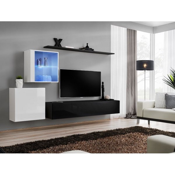 Living SWITCH 15 26 WS SW 15 Genarom AM Alb Lucios / Negru Lucios