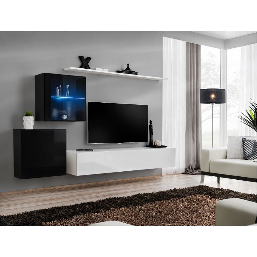 Living SWITCH 15 26 ZW SW 15 Genarom AM Negru Lucios / Alb Lucios