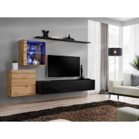 Living SWITCH 15 WTS SW 15 Genarom AM Stejar Wotan / Negru Lucios