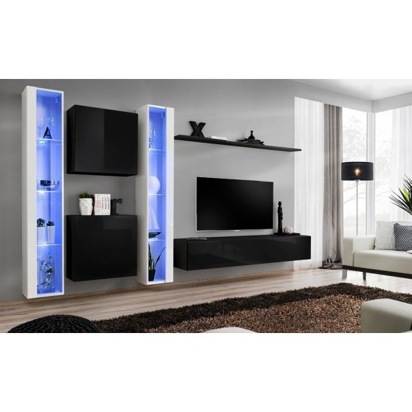 Living SWITCH 16 26 WS SW 16 Genarom AM Alb Lucios / Negru Lucios