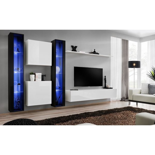 Living SWITCH 16 26 ZW SW 16 Genarom AM Negru Lucios / Alb Lucios