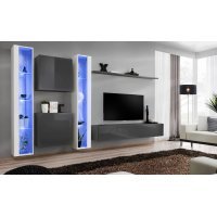 Living SWITCH 16 27 WG SW 16 Genarom AM Alb Lucios / Grafit Lucios