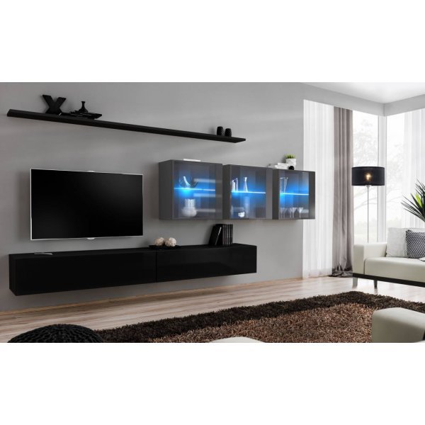 Living SWITCH 17 27 ZG SW 17 Genarom AM Negru Lucios / Grafit Lucios