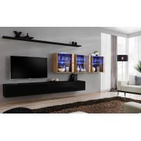 Living SWITCH 17 SWT SW 17 Genarom AM Negru Lucios / Stejar Wotan