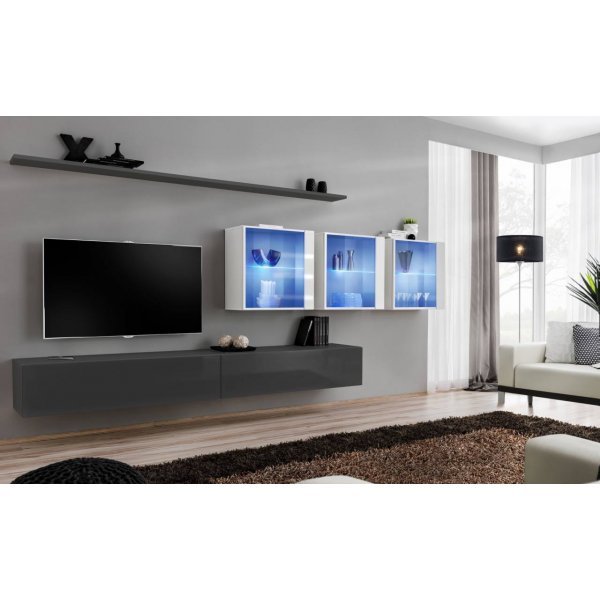 Living SWITCH 17 27 GW SW 17 Genarom AM Grafit Lucios / Alb Lucios