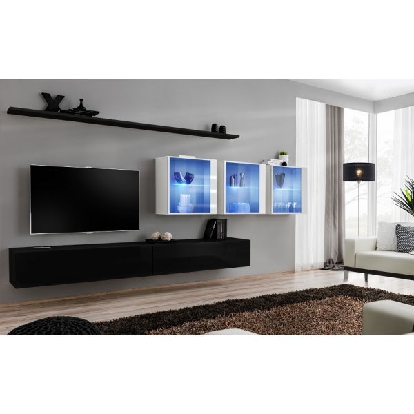 Living SWITCH 17 26 ZW SW 17 Genarom AM Negru Lucios / Alb Lucios