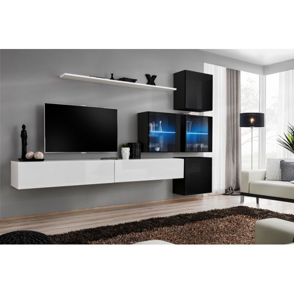 Living SWITCH 19 26 WS SW 19 Genarom AM Alb Lucios / Negru Lucios
