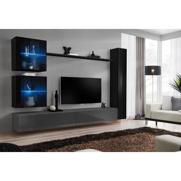 Living SWITCH 18 27 ZG SW 18 Genarom AM Negru Lucios / Grafit Lucios