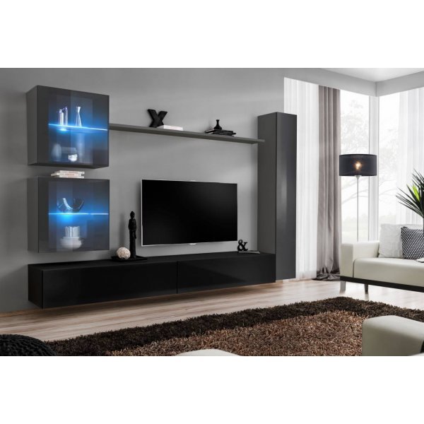 Living SWITCH 18 27 GZ SW 18 Genarom AM Grafit Lucios / Negru Lucios