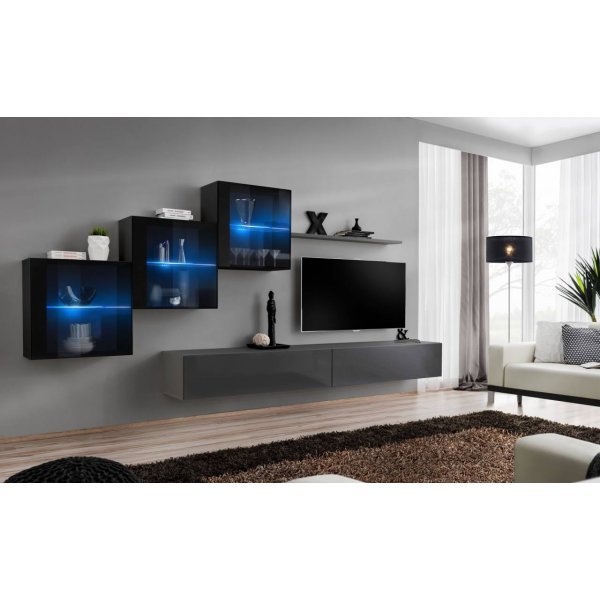 Living SWITCH 20 27 ZG SW 20 Genarom AM Negru Lucios / Grafit Lucios