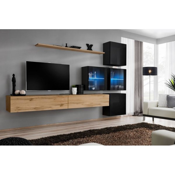 Living SWITCH 19 WTS SW 19 Genarom AM Stejar Wotan / Negru Lucios