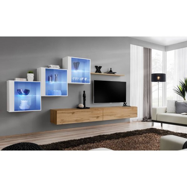 Living SWITCH 20 WWT SW 20 Genarom AM Alb Lucios / Stejar Wotan