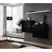 Living SWITCH SB I 26 ZW SW SB1 Genarom AM Negru Lucios / Alb