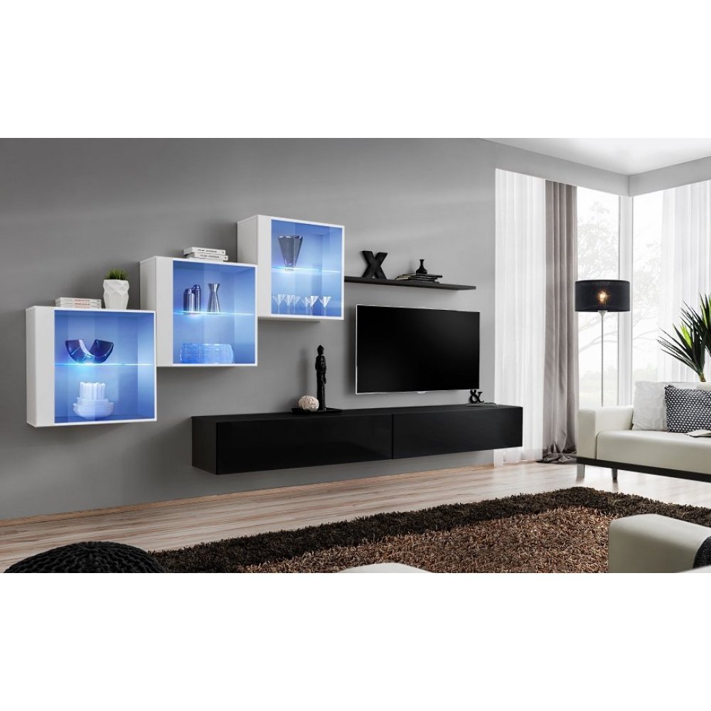 Living SWITCH 20 26 WS SW 20 Genarom AM Alb Lucios / Negru Lucios