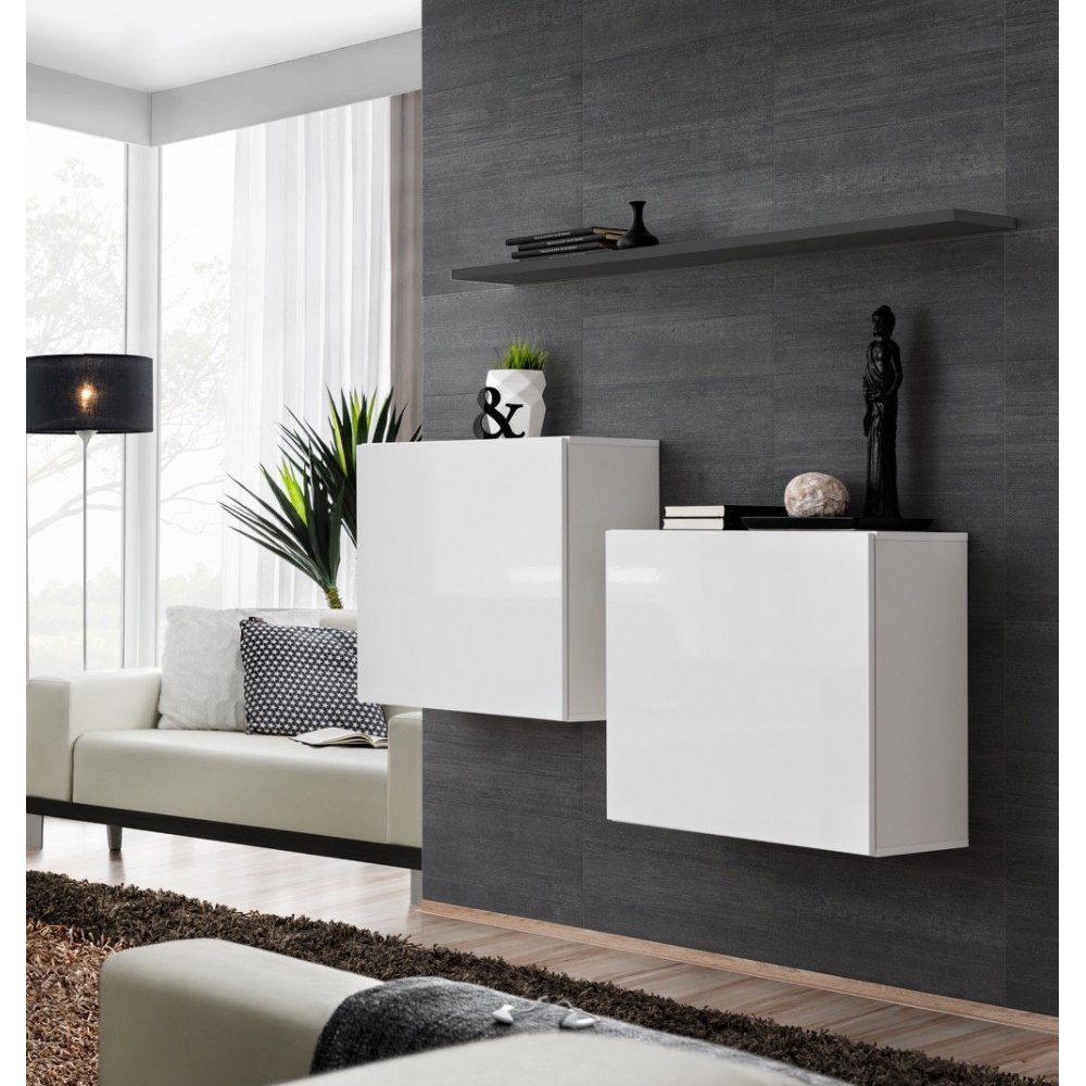 Living SWITCH SB I 27 WG SW SB1 Genarom AM Alb Lucios / Grafit
