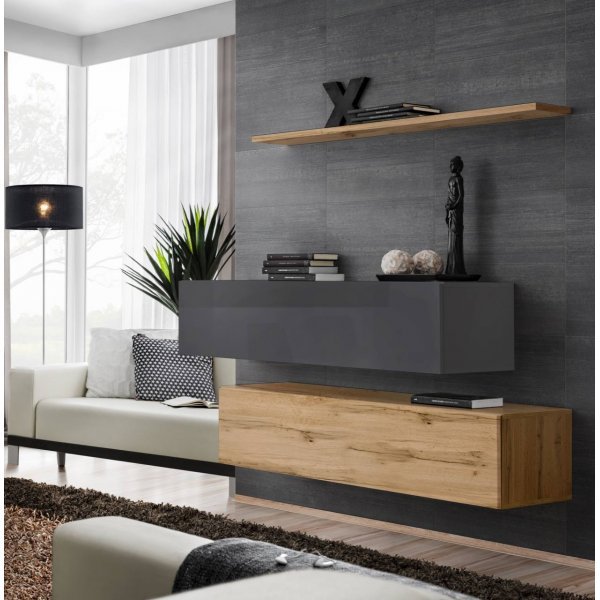 Living SWITCH SB II GWT SW SB2 Genarom AM Grafit Lucios / Stejar Wotan