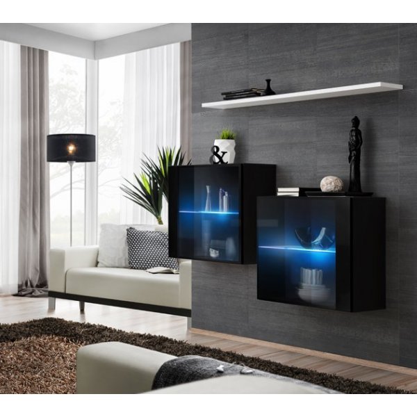 Living SWITCH SB III 26 ZW SW SB3 Genarom AM Negru Lucios / Alb