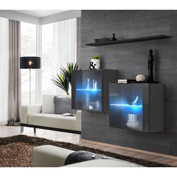 Living SWITCH SB III 27 GZ SW SB3 Genarom AM Grafit Lucios / Negru