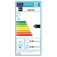 Cuptor multifuncţional TOTAL HSB 630 BLACK,  HydroClean PRO, 60 cm