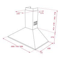 Hota Semineu DBP 90 PRO, 90 cm Hota Semineu DBP 90 PRO, 90 cm
