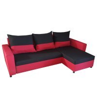 Coltar extensibil ANES 02 DR. Sezut Negru / Brate Rosii