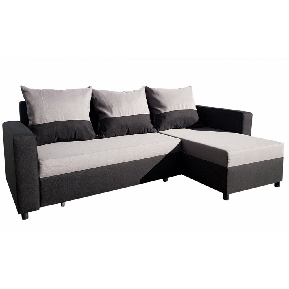 Coltar extensibil ANES 09 DR Sezut Gri / Brate Negre