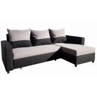Coltar extensibil ANES 09 DR Sezut Gri / Brate Negre