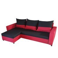Coltar extensibil ANES 02 ST. Sezut Negru / Brate Rosii