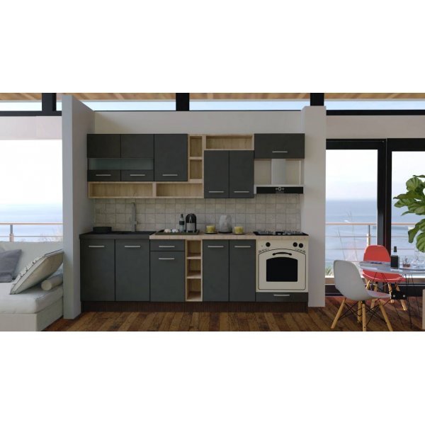 Bucatarie COSSY NEW 260 Wenge / Decor 0164