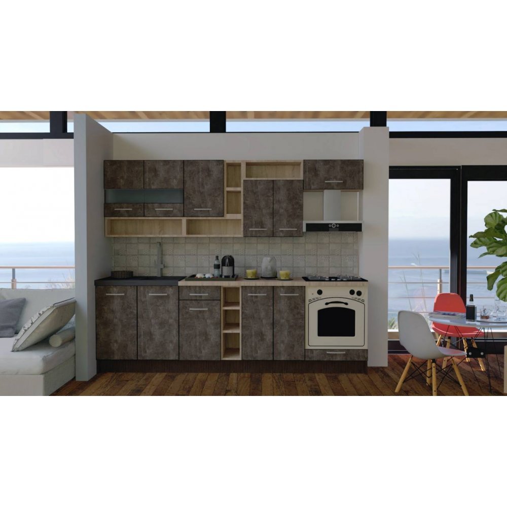 Bucatarie COSSY NEW 260 Wenge / Decor 4299