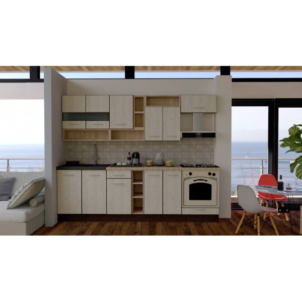 Bucatarie COSSY NEW 260 Wenge / Decor K001
